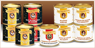 Colis gourmands au foie gras