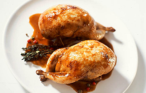 Cailles farcies au foie gras