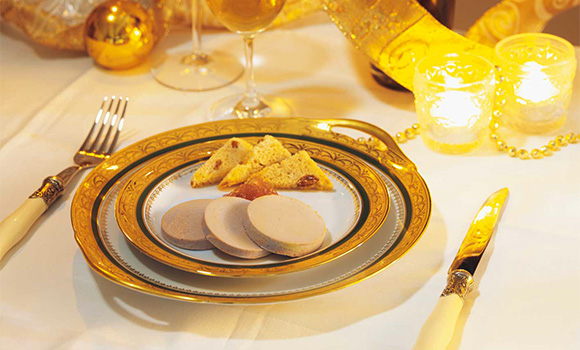 Foie gras et confiture de figues vertes