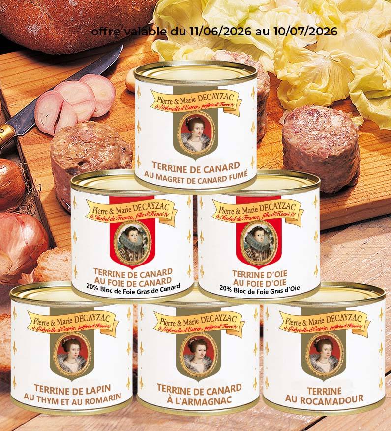 Farandole de 6 Terrines