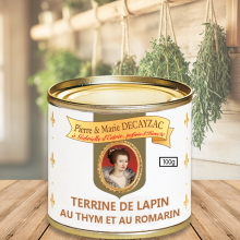 Terrine de lapin au thym et au romarin