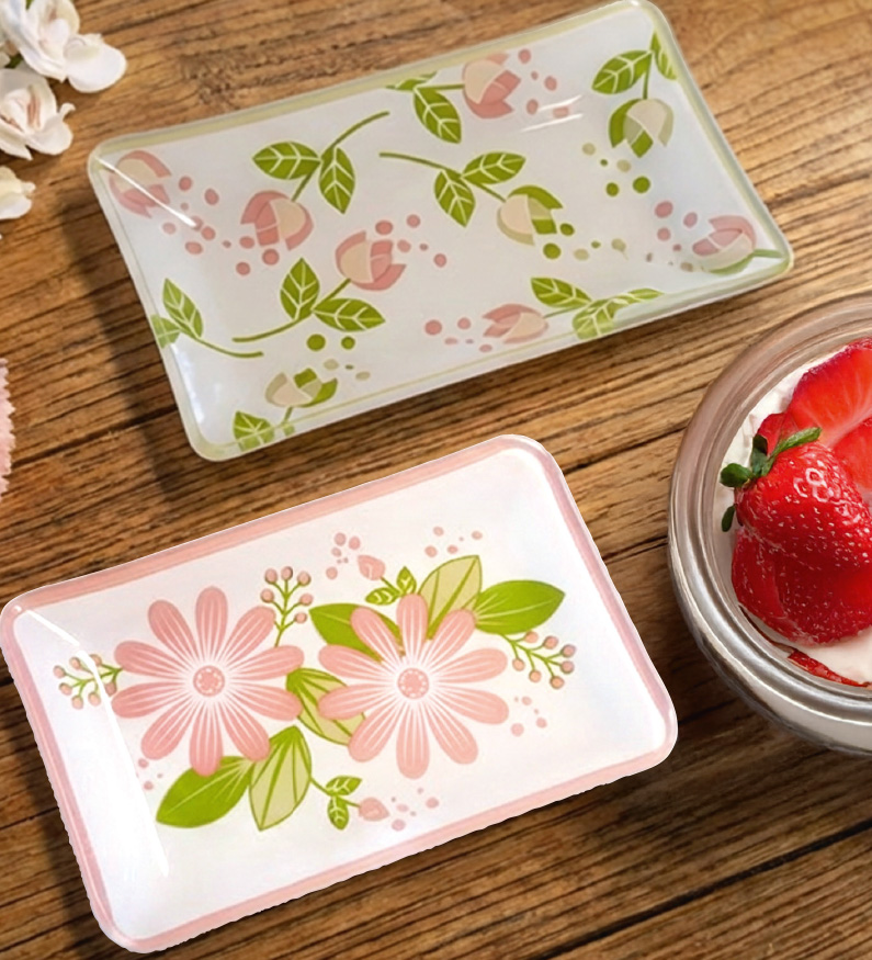 2 Coupelles "Fleurs de Printemps