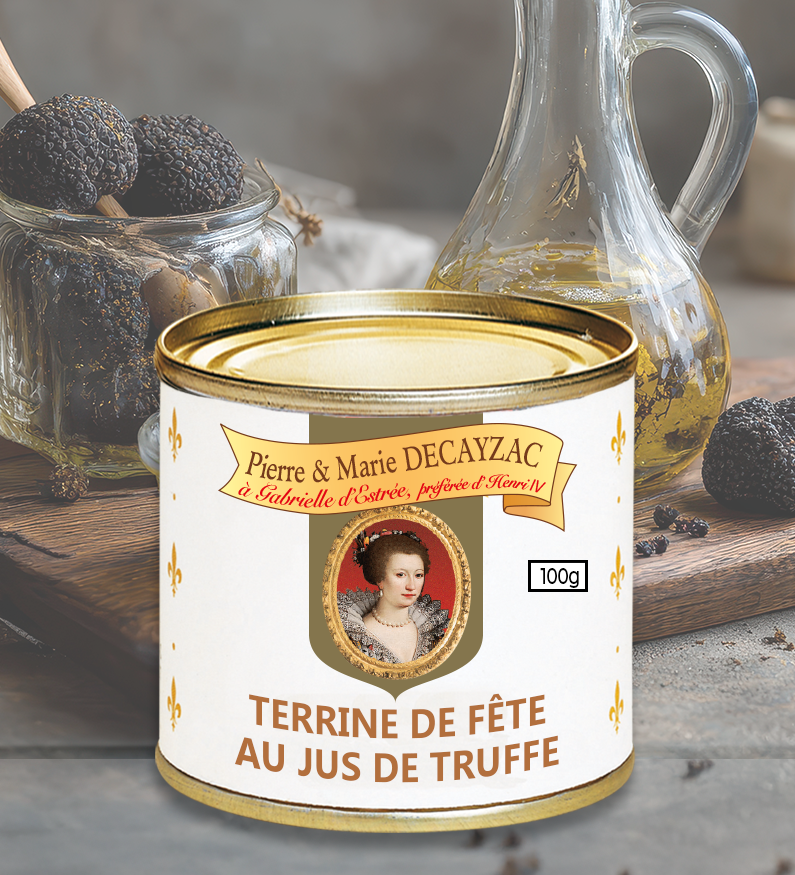 Terrine de fête au jus de truffe