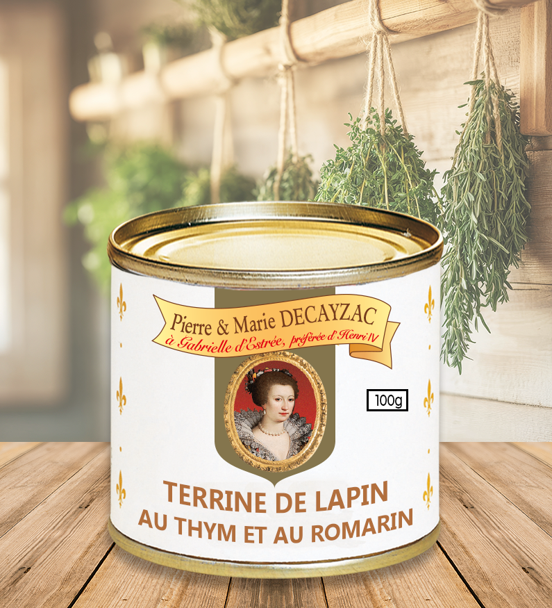 Terrine de lapin au thym et au romarin